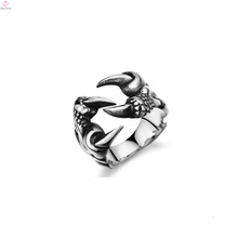 Горячая распродажа лапу ювелирные изделия кольца,изготовленные из нержавеющей стали кольцо